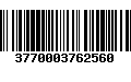 Código de Barras 3770003762560