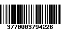 Código de Barras 3770003794226