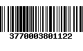 Código de Barras 3770003801122