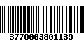 Código de Barras 3770003801139