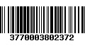 Código de Barras 3770003802372