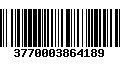 Código de Barras 3770003864189