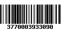 Código de Barras 3770003933090