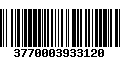 Código de Barras 3770003933120