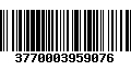 Código de Barras 3770003959076