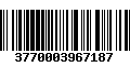 Código de Barras 3770003967187