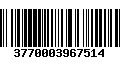 Código de Barras 3770003967514