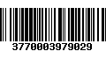 Código de Barras 3770003979029