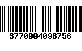 Código de Barras 3770004096756