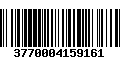 Código de Barras 3770004159161