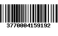 Código de Barras 3770004159192