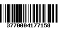 Código de Barras 3770004177158