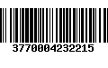 Código de Barras 3770004232215