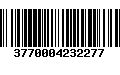 Código de Barras 3770004232277