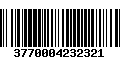 Código de Barras 3770004232321