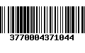 Código de Barras 3770004371044