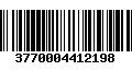 Código de Barras 3770004412198