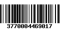 Código de Barras 3770004469017