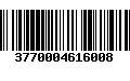 Código de Barras 3770004616008