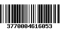 Código de Barras 3770004616053