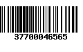 Código de Barras 37700046565