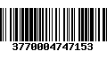 Código de Barras 3770004747153