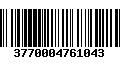 Código de Barras 3770004761043