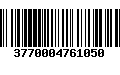 Código de Barras 3770004761050