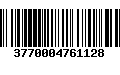 Código de Barras 3770004761128