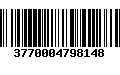 Código de Barras 3770004798148