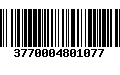 Código de Barras 3770004801077