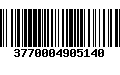 Código de Barras 3770004905140