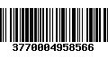 Código de Barras 3770004958566