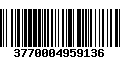 Código de Barras 3770004959136