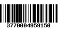 Código de Barras 3770004959150