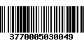 Código de Barras 3770005030049