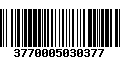 Código de Barras 3770005030377