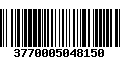 Código de Barras 3770005048150