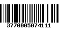 Código de Barras 3770005074111