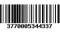 Código de Barras 3770005344337