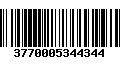 Código de Barras 3770005344344