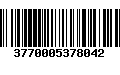 Código de Barras 3770005378042