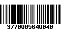 Código de Barras 3770005640040