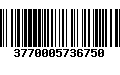 Código de Barras 3770005736750