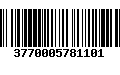 Código de Barras 3770005781101