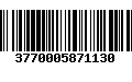 Código de Barras 3770005871130