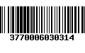 Código de Barras 3770006030314