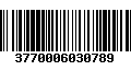 Código de Barras 3770006030789