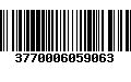 Código de Barras 3770006059063