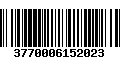 Código de Barras 3770006152023